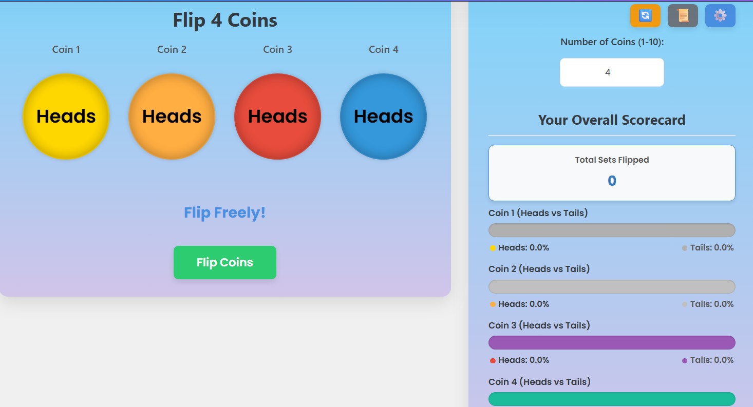 flip multiple coin