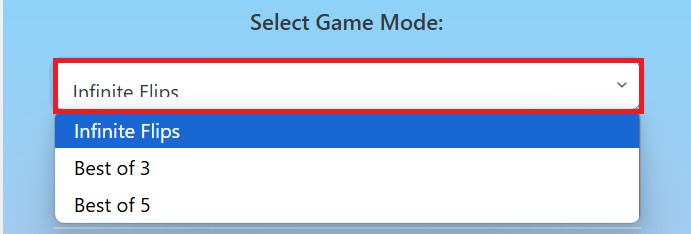 flip a coin mode