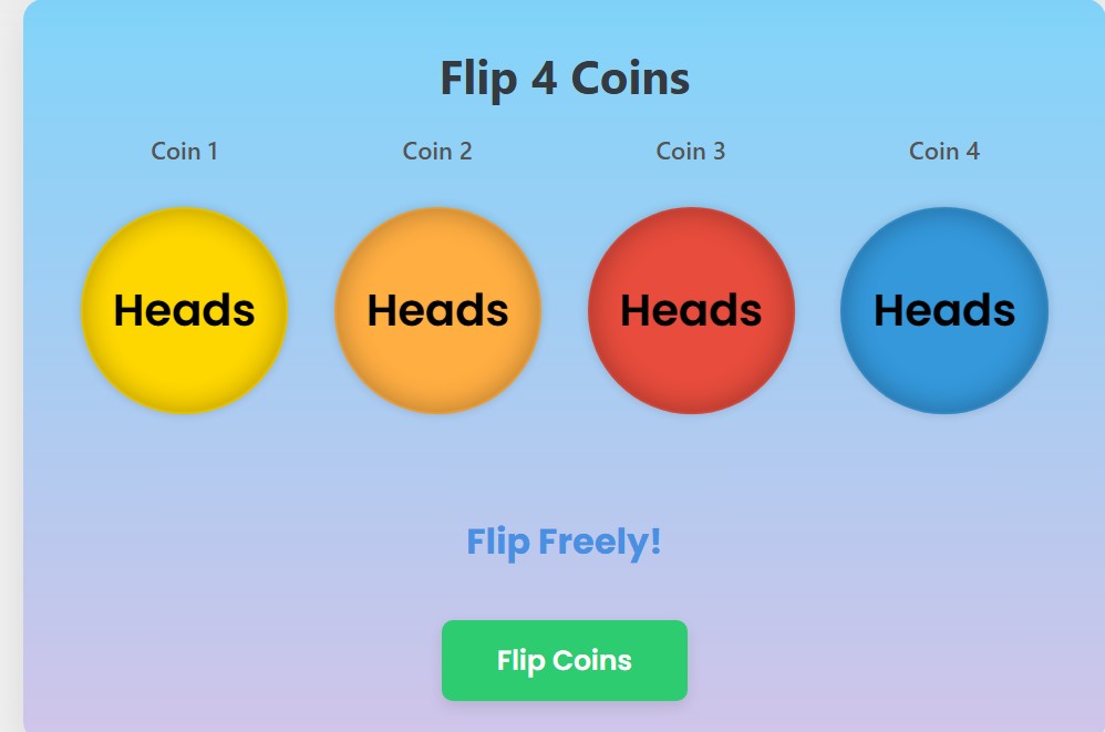 multiple coin flip simulator
